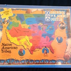 New Vintage Native American Educational Puzzle